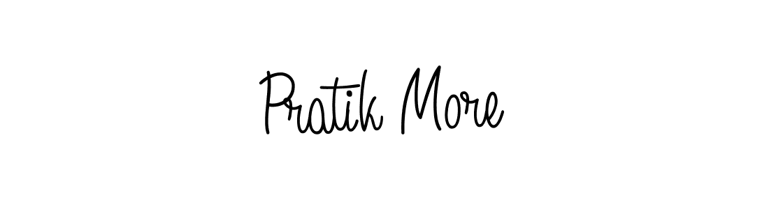 The best way (Angelique-Rose-font-FFP) to make a short signature is to pick only two or three words in your name. The name Pratik More include a total of six letters. For converting this name. Pratik More signature style 5 images and pictures png
