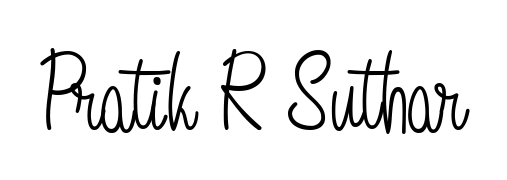 Transform the name Pratik R Suthar into a signature masterpiece using Angelique-Rose-font-FFP font. Ideal for photographers, artists, and creators looking for watermarks. Pratik R Suthar signature style 5 images and pictures png