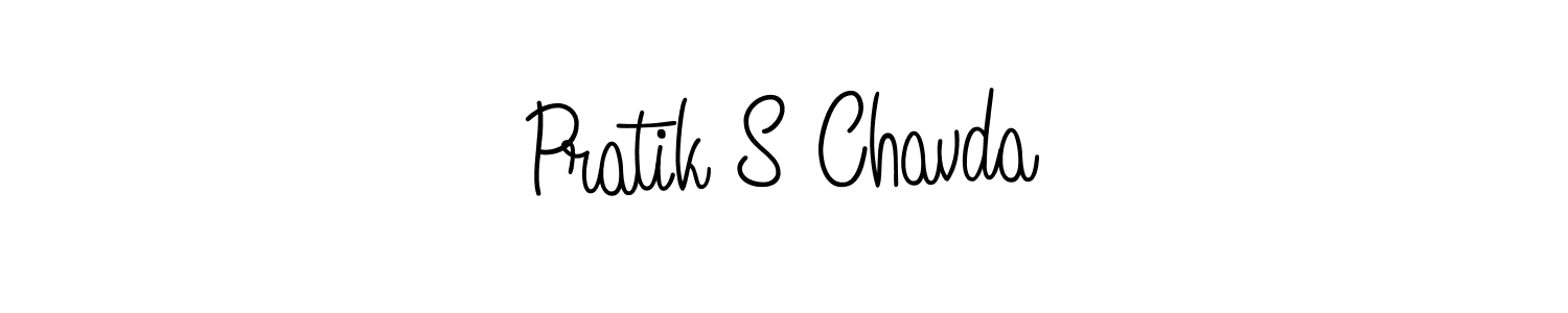 Similarly Angelique-Rose-font-FFP is the best handwritten signature design. Signature creator online .You can use it as an online autograph creator for name Pratik S Chavda. Pratik S Chavda signature style 5 images and pictures png