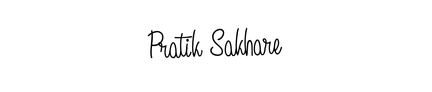 The best way (Angelique-Rose-font-FFP) to make a short signature is to pick only two or three words in your name. The name Pratik Sakhare include a total of six letters. For converting this name. Pratik Sakhare signature style 5 images and pictures png