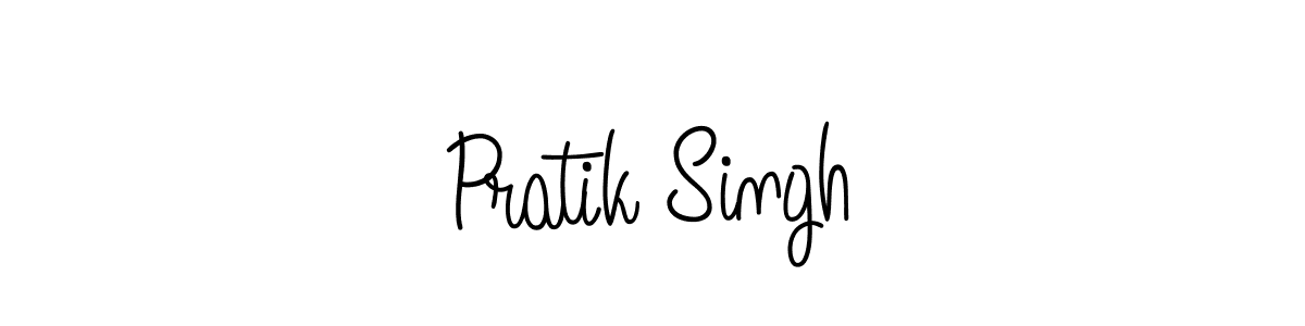 Make a beautiful signature design for name Pratik Singh. With this signature (Angelique-Rose-font-FFP) style, you can create a handwritten signature for free. Pratik Singh signature style 5 images and pictures png