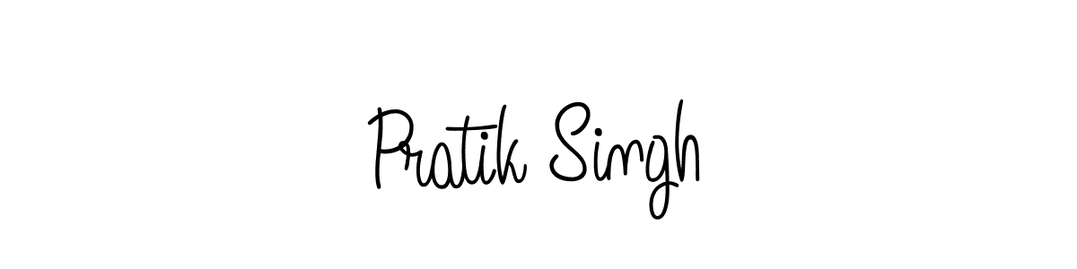 Make a beautiful signature design for name Pratik Singh. With this signature (Angelique-Rose-font-FFP) style, you can create a handwritten signature for free. Pratik Singh signature style 5 images and pictures png