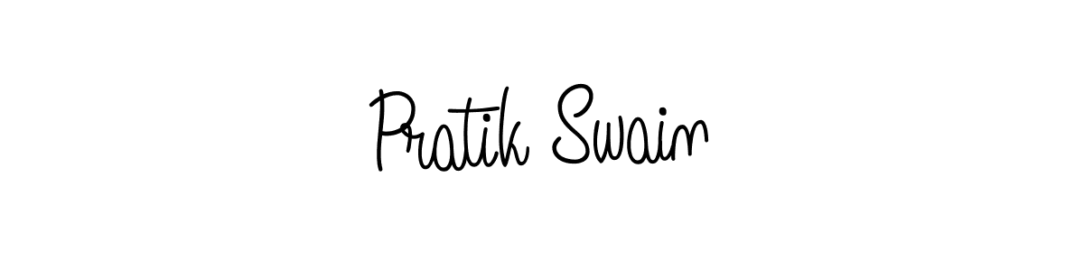 Use a signature maker to create a handwritten signature online. With this signature software, you can design (Angelique-Rose-font-FFP) your own signature for name Pratik Swain. Pratik Swain signature style 5 images and pictures png