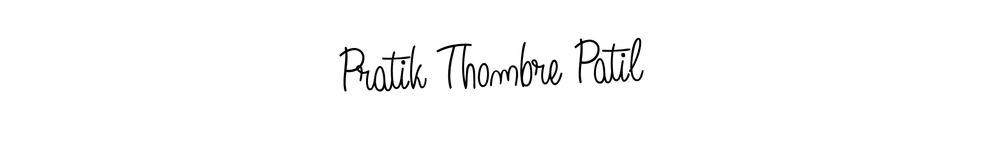 How to make Pratik Thombre Patil name signature. Use Angelique-Rose-font-FFP style for creating short signs online. This is the latest handwritten sign. Pratik Thombre Patil signature style 5 images and pictures png