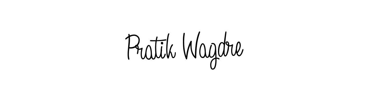 Use a signature maker to create a handwritten signature online. With this signature software, you can design (Angelique-Rose-font-FFP) your own signature for name Pratik Wagdre. Pratik Wagdre signature style 5 images and pictures png