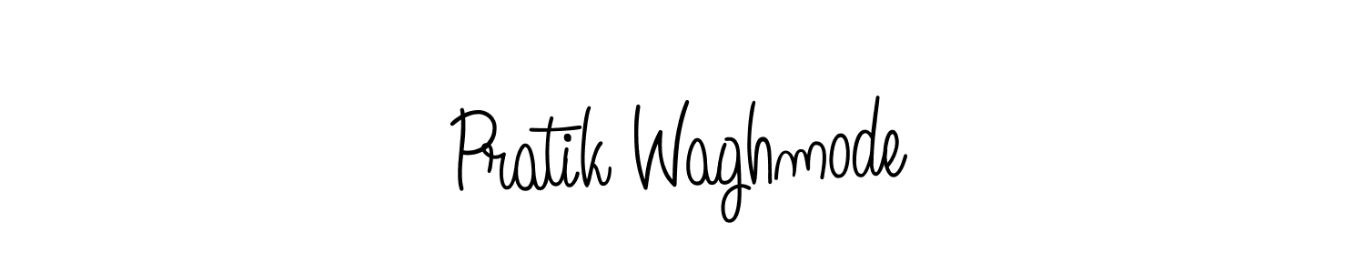 Design your own signature with our free online signature maker. With this signature software, you can create a handwritten (Angelique-Rose-font-FFP) signature for name Pratik Waghmode. Pratik Waghmode signature style 5 images and pictures png