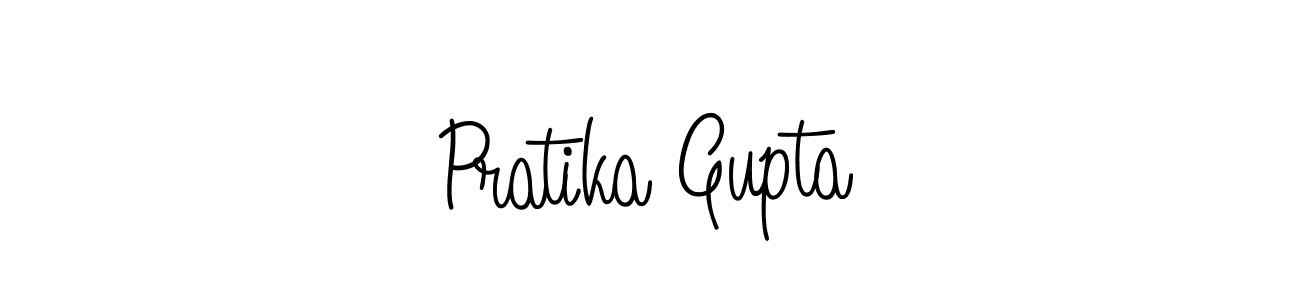 Make a beautiful signature design for name Pratika Gupta. With this signature (Angelique-Rose-font-FFP) style, you can create a handwritten signature for free. Pratika Gupta signature style 5 images and pictures png