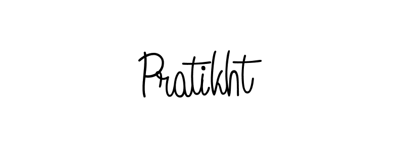 How to make Pratikht name signature. Use Angelique-Rose-font-FFP style for creating short signs online. This is the latest handwritten sign. Pratikht signature style 5 images and pictures png