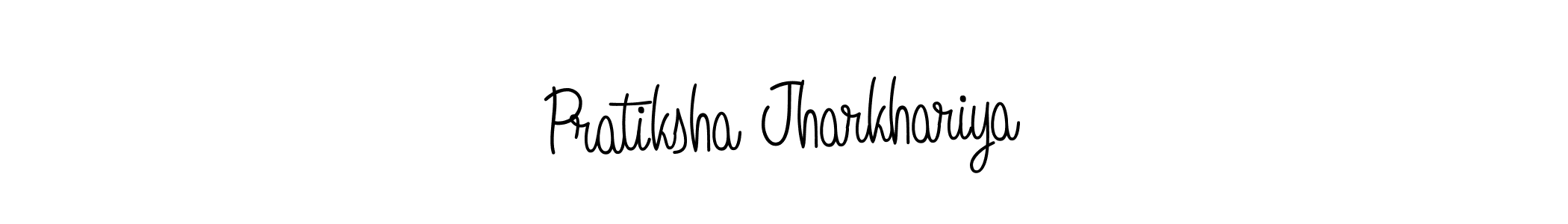 Pratiksha Jharkhariya stylish signature style. Best Handwritten Sign (Angelique-Rose-font-FFP) for my name. Handwritten Signature Collection Ideas for my name Pratiksha Jharkhariya. Pratiksha Jharkhariya signature style 5 images and pictures png