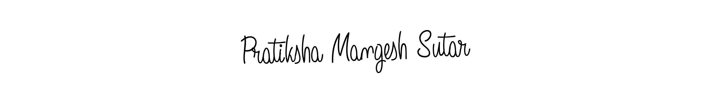 Make a beautiful signature design for name Pratiksha Mangesh Sutar. Use this online signature maker to create a handwritten signature for free. Pratiksha Mangesh Sutar signature style 5 images and pictures png