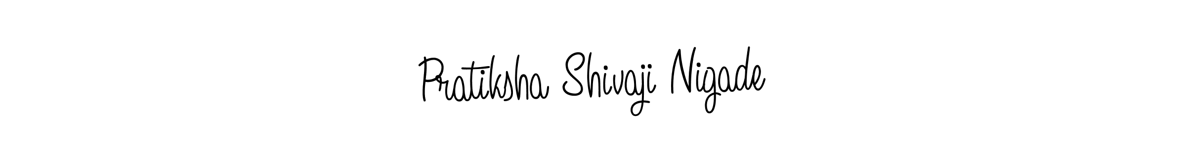 Also we have Pratiksha Shivaji Nigade name is the best signature style. Create professional handwritten signature collection using Angelique-Rose-font-FFP autograph style. Pratiksha Shivaji Nigade signature style 5 images and pictures png