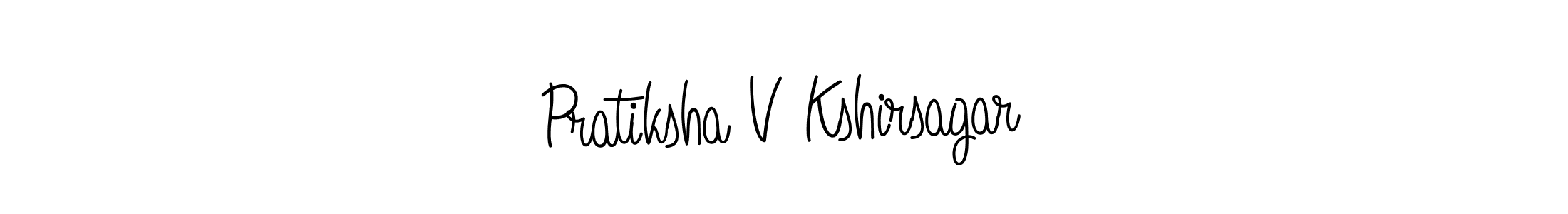 Also we have Pratiksha V Kshirsagar name is the best signature style. Create professional handwritten signature collection using Angelique-Rose-font-FFP autograph style. Pratiksha V Kshirsagar signature style 5 images and pictures png