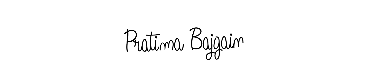 Use a signature maker to create a handwritten signature online. With this signature software, you can design (Angelique-Rose-font-FFP) your own signature for name Pratima Bajgain. Pratima Bajgain signature style 5 images and pictures png