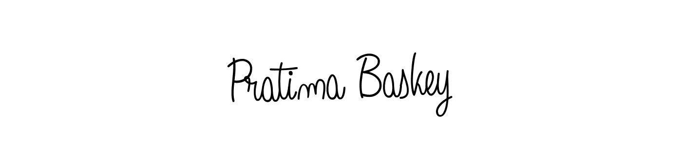 Create a beautiful signature design for name Pratima Baskey. With this signature (Angelique-Rose-font-FFP) fonts, you can make a handwritten signature for free. Pratima Baskey signature style 5 images and pictures png