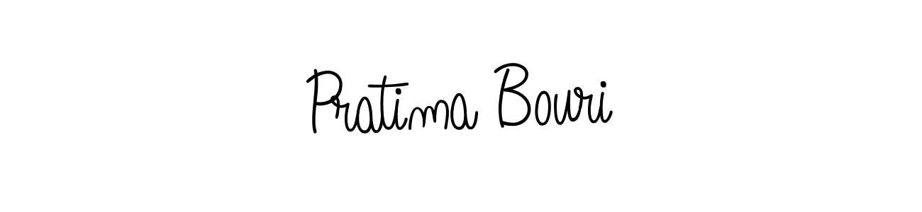 Make a beautiful signature design for name Pratima Bouri. With this signature (Angelique-Rose-font-FFP) style, you can create a handwritten signature for free. Pratima Bouri signature style 5 images and pictures png