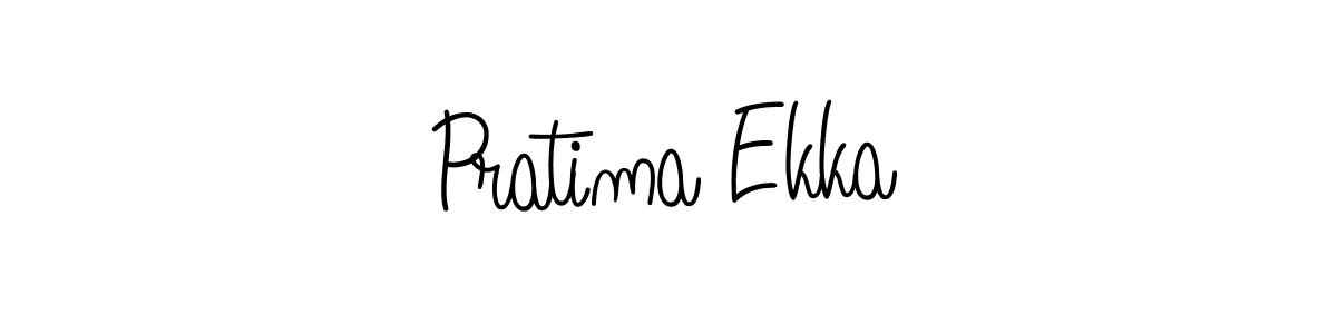 Design your own signature with our free online signature maker. With this signature software, you can create a handwritten (Angelique-Rose-font-FFP) signature for name Pratima Ekka. Pratima Ekka signature style 5 images and pictures png