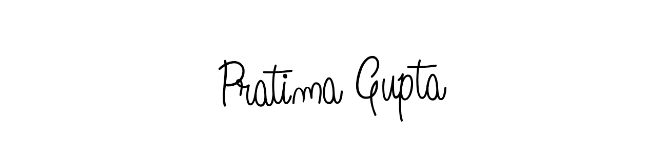 Pratima Gupta stylish signature style. Best Handwritten Sign (Angelique-Rose-font-FFP) for my name. Handwritten Signature Collection Ideas for my name Pratima Gupta. Pratima Gupta signature style 5 images and pictures png