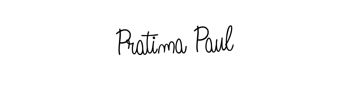 Make a beautiful signature design for name Pratima Paul. With this signature (Angelique-Rose-font-FFP) style, you can create a handwritten signature for free. Pratima Paul signature style 5 images and pictures png