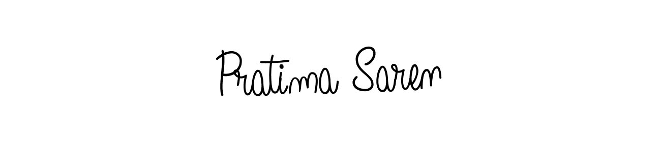 Make a beautiful signature design for name Pratima Saren. With this signature (Angelique-Rose-font-FFP) style, you can create a handwritten signature for free. Pratima Saren signature style 5 images and pictures png