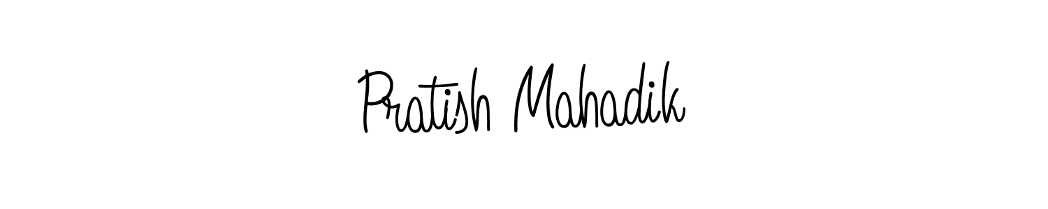 Design your own signature with our free online signature maker. With this signature software, you can create a handwritten (Angelique-Rose-font-FFP) signature for name Pratish Mahadik. Pratish Mahadik signature style 5 images and pictures png