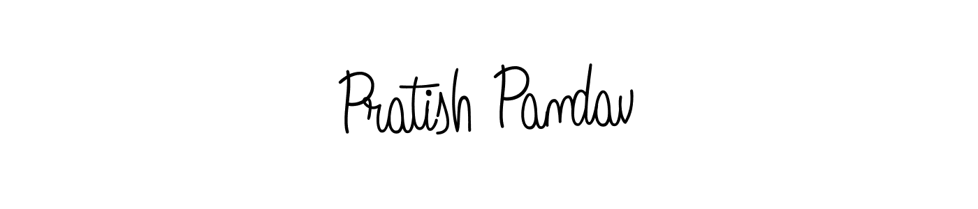 Create a beautiful signature design for name Pratish Pandav. With this signature (Angelique-Rose-font-FFP) fonts, you can make a handwritten signature for free. Pratish Pandav signature style 5 images and pictures png