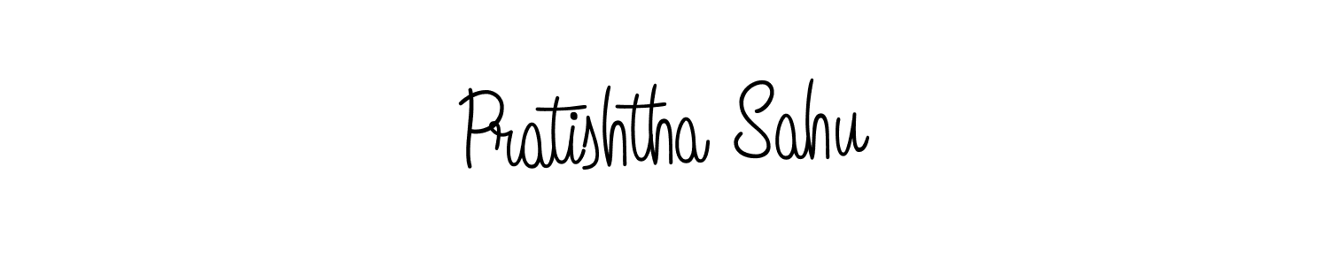 How to make Pratishtha Sahu signature? Angelique-Rose-font-FFP is a professional autograph style. Create handwritten signature for Pratishtha Sahu name. Pratishtha Sahu signature style 5 images and pictures png