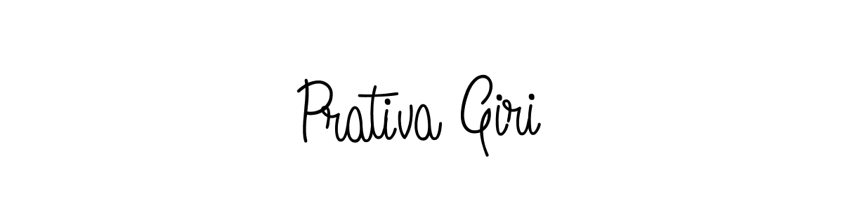 Use a signature maker to create a handwritten signature online. With this signature software, you can design (Angelique-Rose-font-FFP) your own signature for name Prativa Giri. Prativa Giri signature style 5 images and pictures png