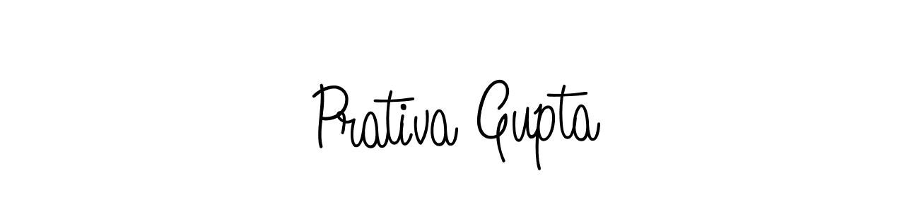 Use a signature maker to create a handwritten signature online. With this signature software, you can design (Angelique-Rose-font-FFP) your own signature for name Prativa Gupta. Prativa Gupta signature style 5 images and pictures png