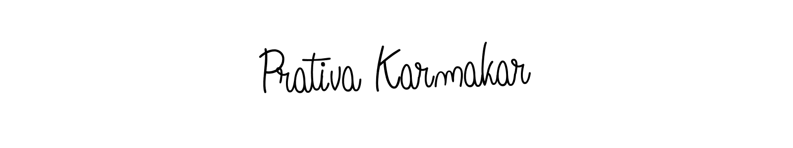 Make a beautiful signature design for name Prativa Karmakar. With this signature (Angelique-Rose-font-FFP) style, you can create a handwritten signature for free. Prativa Karmakar signature style 5 images and pictures png