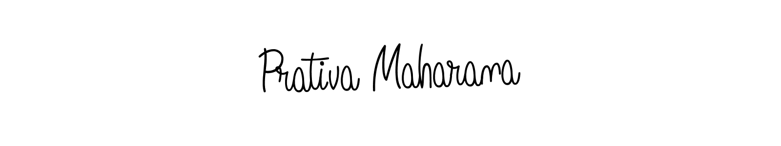 You should practise on your own different ways (Angelique-Rose-font-FFP) to write your name (Prativa Maharana) in signature. don't let someone else do it for you. Prativa Maharana signature style 5 images and pictures png