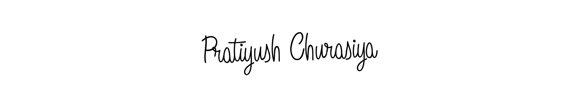 Also we have Pratiyush Churasiya name is the best signature style. Create professional handwritten signature collection using Angelique-Rose-font-FFP autograph style. Pratiyush Churasiya signature style 5 images and pictures png