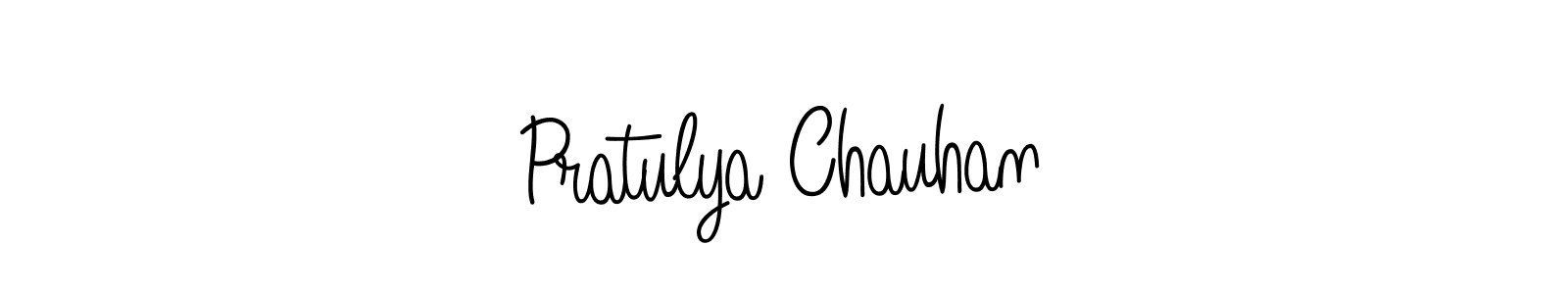 How to Draw Pratulya Chauhan signature style? Angelique-Rose-font-FFP is a latest design signature styles for name Pratulya Chauhan. Pratulya Chauhan signature style 5 images and pictures png