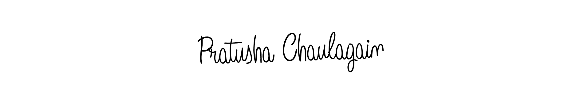 Make a short Pratusha Chaulagain signature style. Manage your documents anywhere anytime using Angelique-Rose-font-FFP. Create and add eSignatures, submit forms, share and send files easily. Pratusha Chaulagain signature style 5 images and pictures png