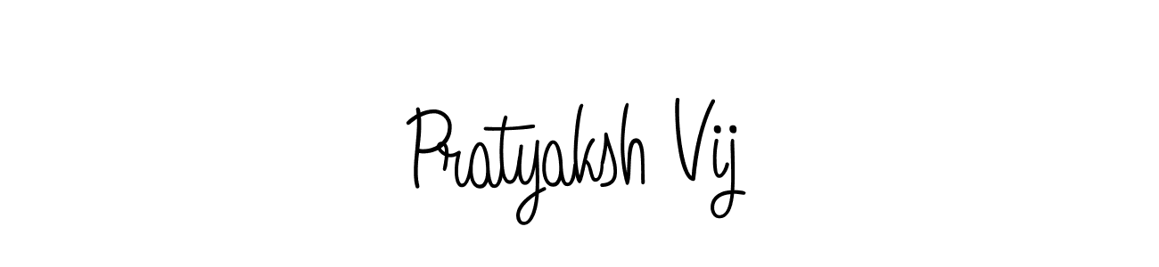 How to Draw Pratyaksh Vij signature style? Angelique-Rose-font-FFP is a latest design signature styles for name Pratyaksh Vij. Pratyaksh Vij signature style 5 images and pictures png