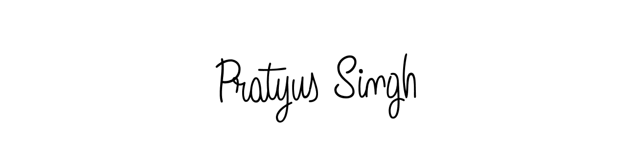 Use a signature maker to create a handwritten signature online. With this signature software, you can design (Angelique-Rose-font-FFP) your own signature for name Pratyus Singh. Pratyus Singh signature style 5 images and pictures png