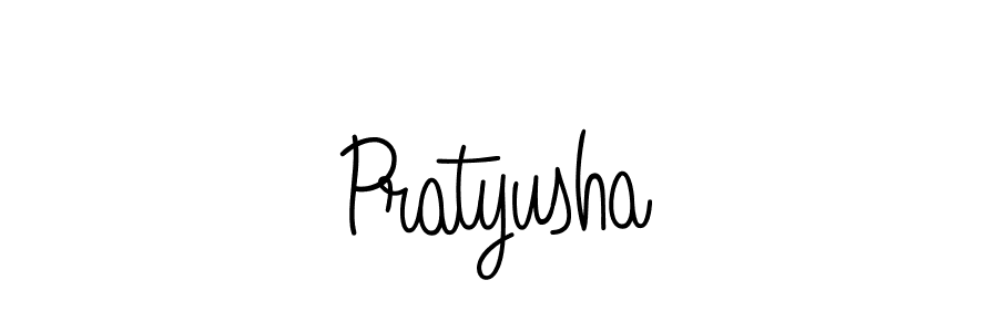 Use a signature maker to create a handwritten signature online. With this signature software, you can design (Angelique-Rose-font-FFP) your own signature for name Pratyusha. Pratyusha signature style 5 images and pictures png