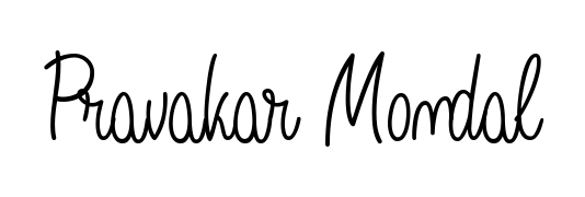 An effortless, minimalist signature concept for Pravakar Mondal using Angelique-Rose-font-FFP design. Clean lines that look great on any document. Pravakar Mondal signature style 5 images and pictures png