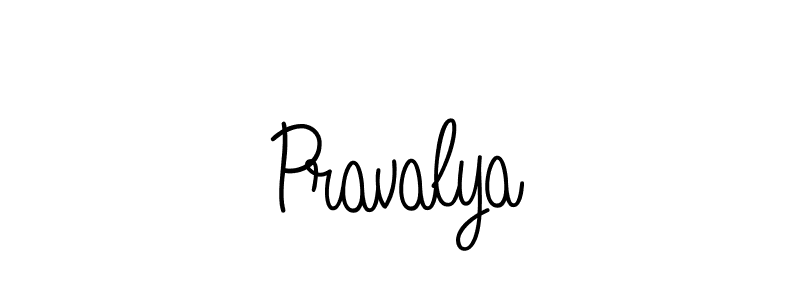 How to Draw Pravalya signature style? Angelique-Rose-font-FFP is a latest design signature styles for name Pravalya. Pravalya signature style 5 images and pictures png