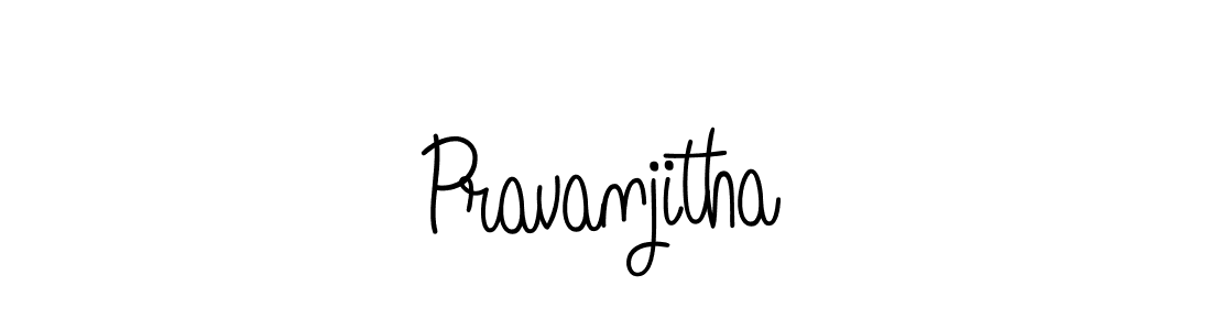 Design your own signature with our free online signature maker. With this signature software, you can create a handwritten (Angelique-Rose-font-FFP) signature for name Pravanjitha. Pravanjitha signature style 5 images and pictures png