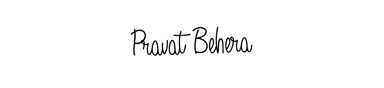 Make a beautiful signature design for name Pravat Behera. With this signature (Angelique-Rose-font-FFP) style, you can create a handwritten signature for free. Pravat Behera signature style 5 images and pictures png