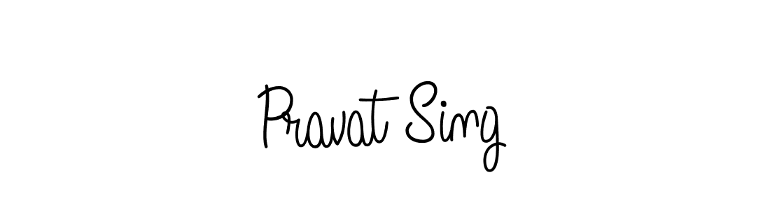 The best way (Angelique-Rose-font-FFP) to make a short signature is to pick only two or three words in your name. The name Pravat Sing include a total of six letters. For converting this name. Pravat Sing signature style 5 images and pictures png