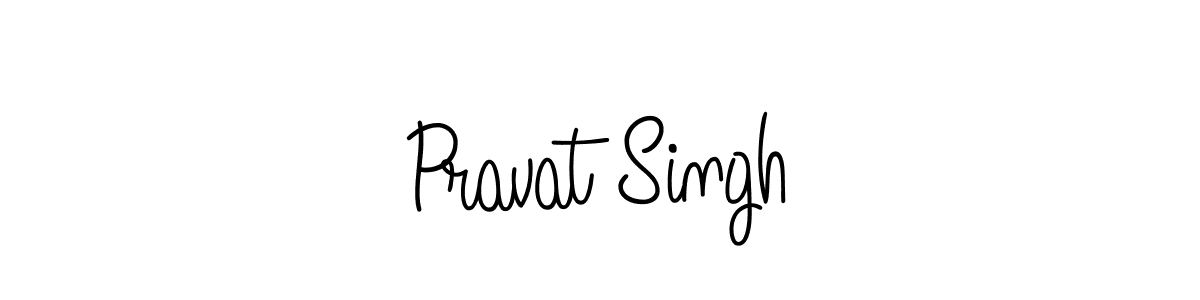 Use a signature maker to create a handwritten signature online. With this signature software, you can design (Angelique-Rose-font-FFP) your own signature for name Pravat Singh. Pravat Singh signature style 5 images and pictures png