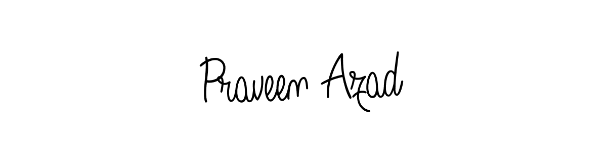 Praveen Azad stylish signature style. Best Handwritten Sign (Angelique-Rose-font-FFP) for my name. Handwritten Signature Collection Ideas for my name Praveen Azad. Praveen Azad signature style 5 images and pictures png