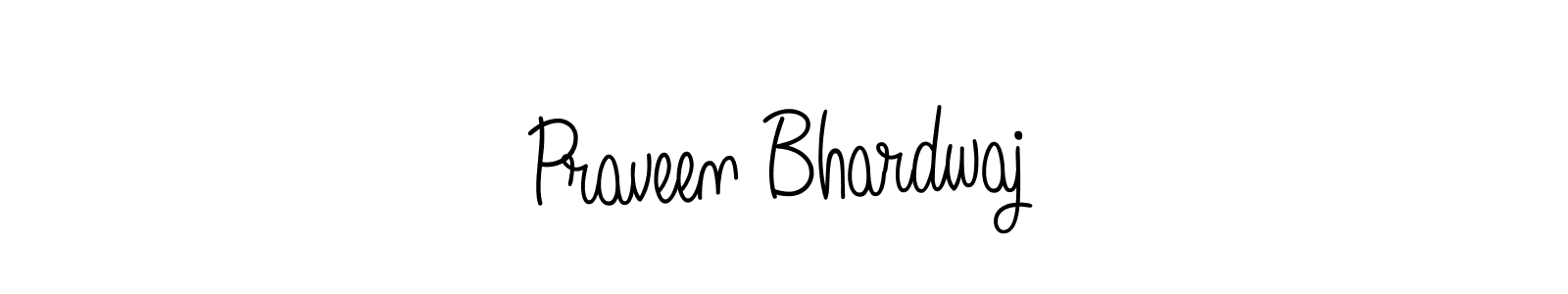 Use a signature maker to create a handwritten signature online. With this signature software, you can design (Angelique-Rose-font-FFP) your own signature for name Praveen Bhardwaj. Praveen Bhardwaj signature style 5 images and pictures png