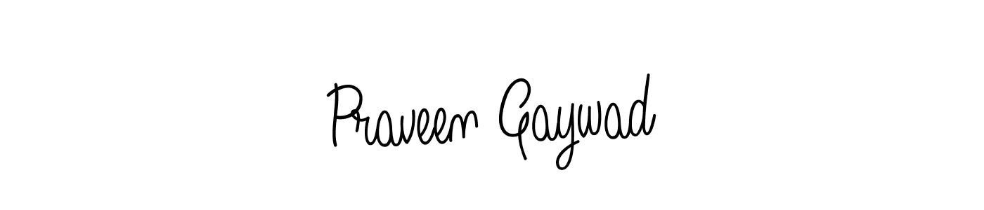 Praveen Gaywad stylish signature style. Best Handwritten Sign (Angelique-Rose-font-FFP) for my name. Handwritten Signature Collection Ideas for my name Praveen Gaywad. Praveen Gaywad signature style 5 images and pictures png