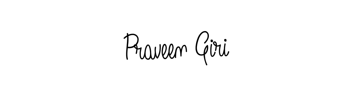 Design your own signature with our free online signature maker. With this signature software, you can create a handwritten (Angelique-Rose-font-FFP) signature for name Praveen Giri. Praveen Giri signature style 5 images and pictures png