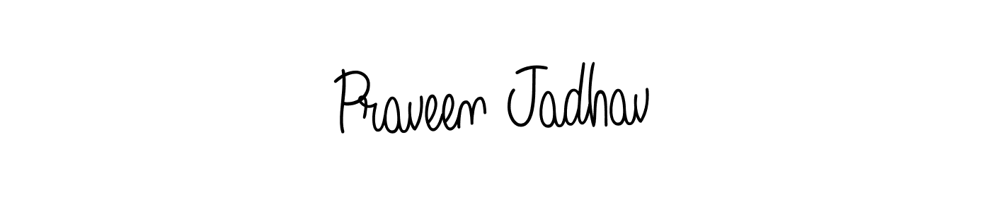 How to Draw Praveen Jadhav signature style? Angelique-Rose-font-FFP is a latest design signature styles for name Praveen Jadhav. Praveen Jadhav signature style 5 images and pictures png