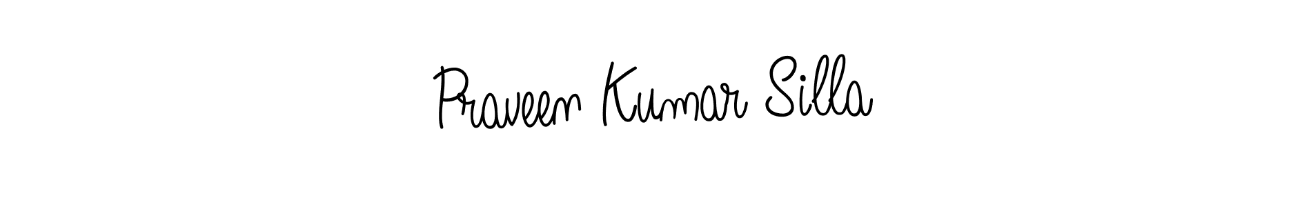 Praveen Kumar Silla stylish signature style. Best Handwritten Sign (Angelique-Rose-font-FFP) for my name. Handwritten Signature Collection Ideas for my name Praveen Kumar Silla. Praveen Kumar Silla signature style 5 images and pictures png