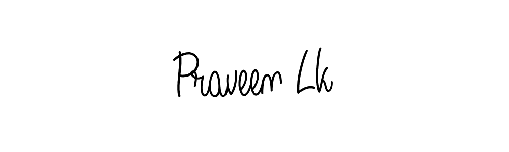 Make a beautiful signature design for name Praveen Lk. With this signature (Angelique-Rose-font-FFP) style, you can create a handwritten signature for free. Praveen Lk signature style 5 images and pictures png