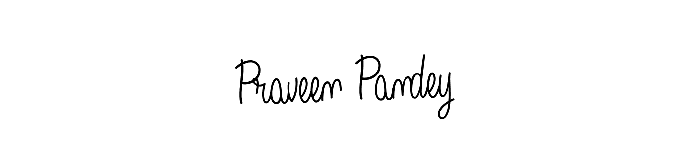 You should practise on your own different ways (Angelique-Rose-font-FFP) to write your name (Praveen Pandey) in signature. don't let someone else do it for you. Praveen Pandey signature style 5 images and pictures png
